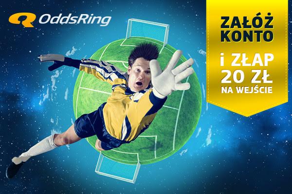 20 zł zupełnie za darmo w Oddsring!