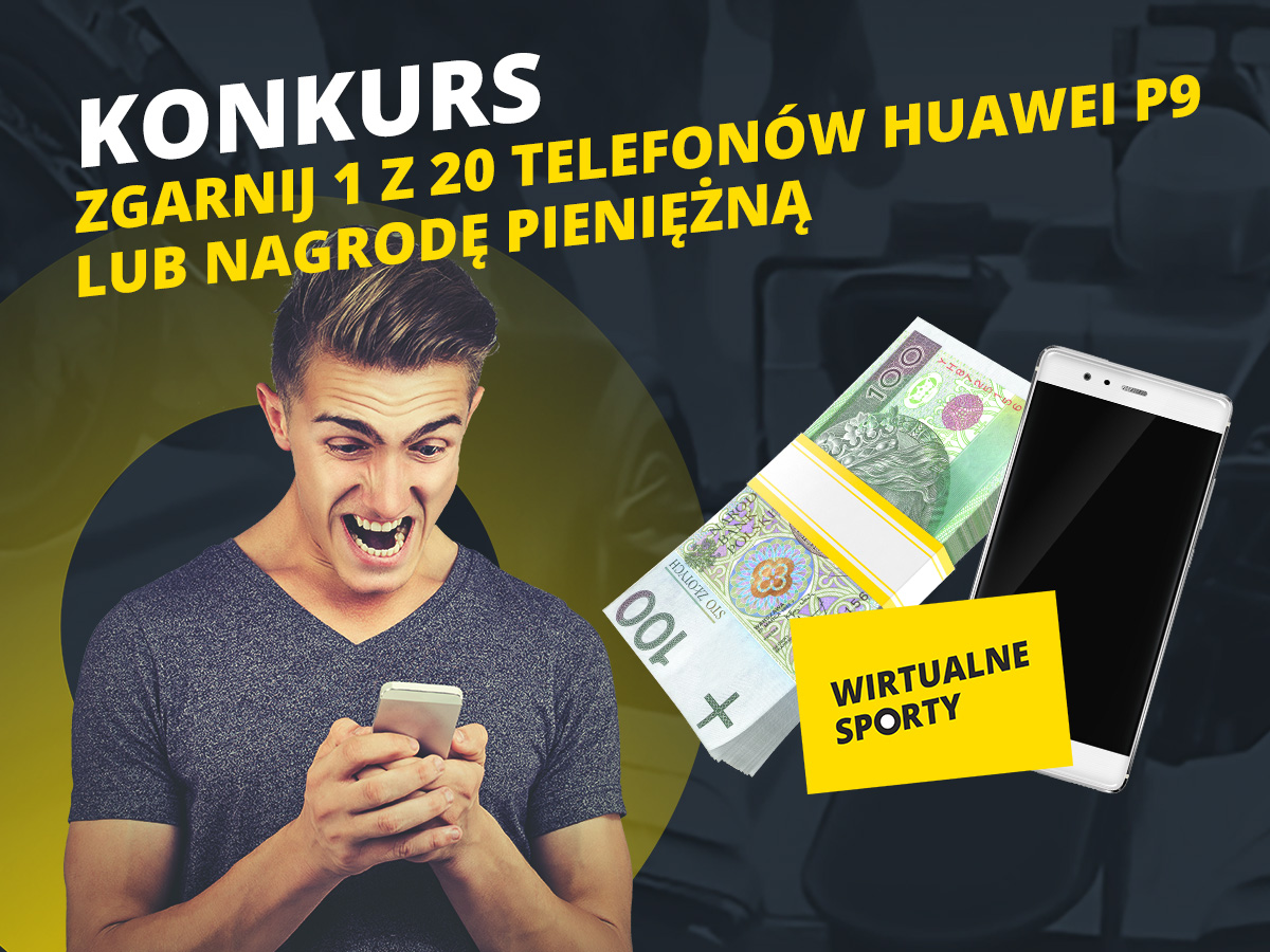 Wirtualne Sporty w aplikacji mobilnej Fortuny i konkurs – do wygrania 20x Huawei P9!